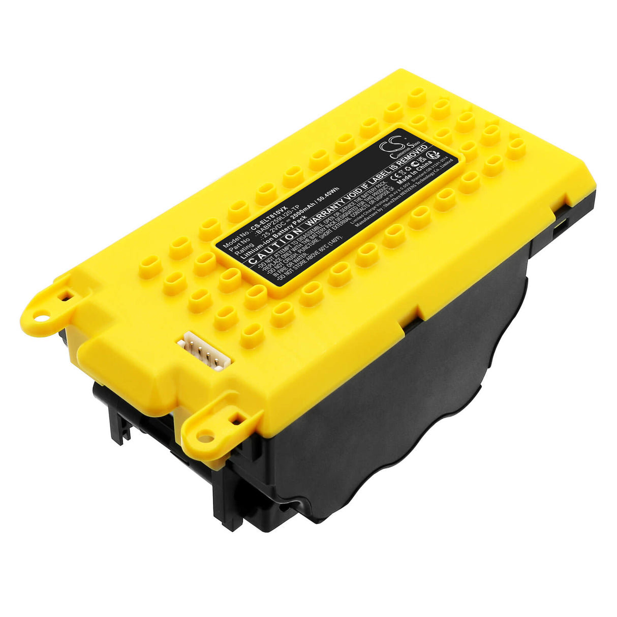25.2V, Li-ion, 2500mAh, Vacuum battery fits Electrolux, 90027767300, 90027767500, 90027767700, 63.0Wh Vacuum Cameron Sino Technology Limited