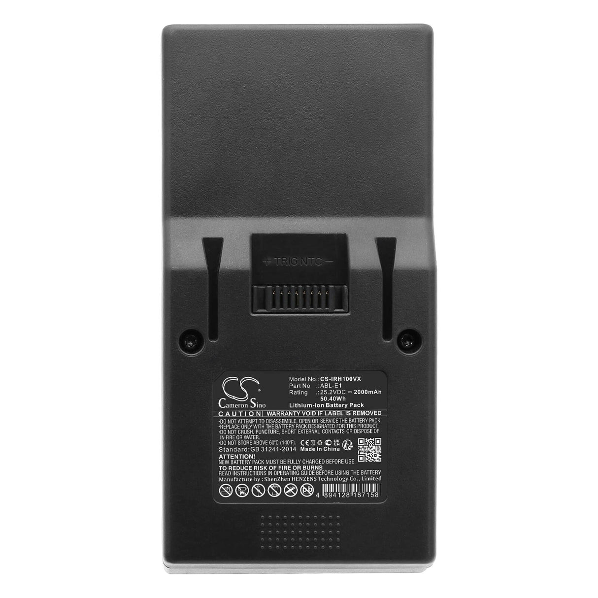 25.2v, Li-ion, 2000mah, Battery Fits Irobot, H1, H1 Handheld Vacuum Cleaner, 50.40wh Batteries for Electronics Cameron Sino Technology Limited (Suspended)