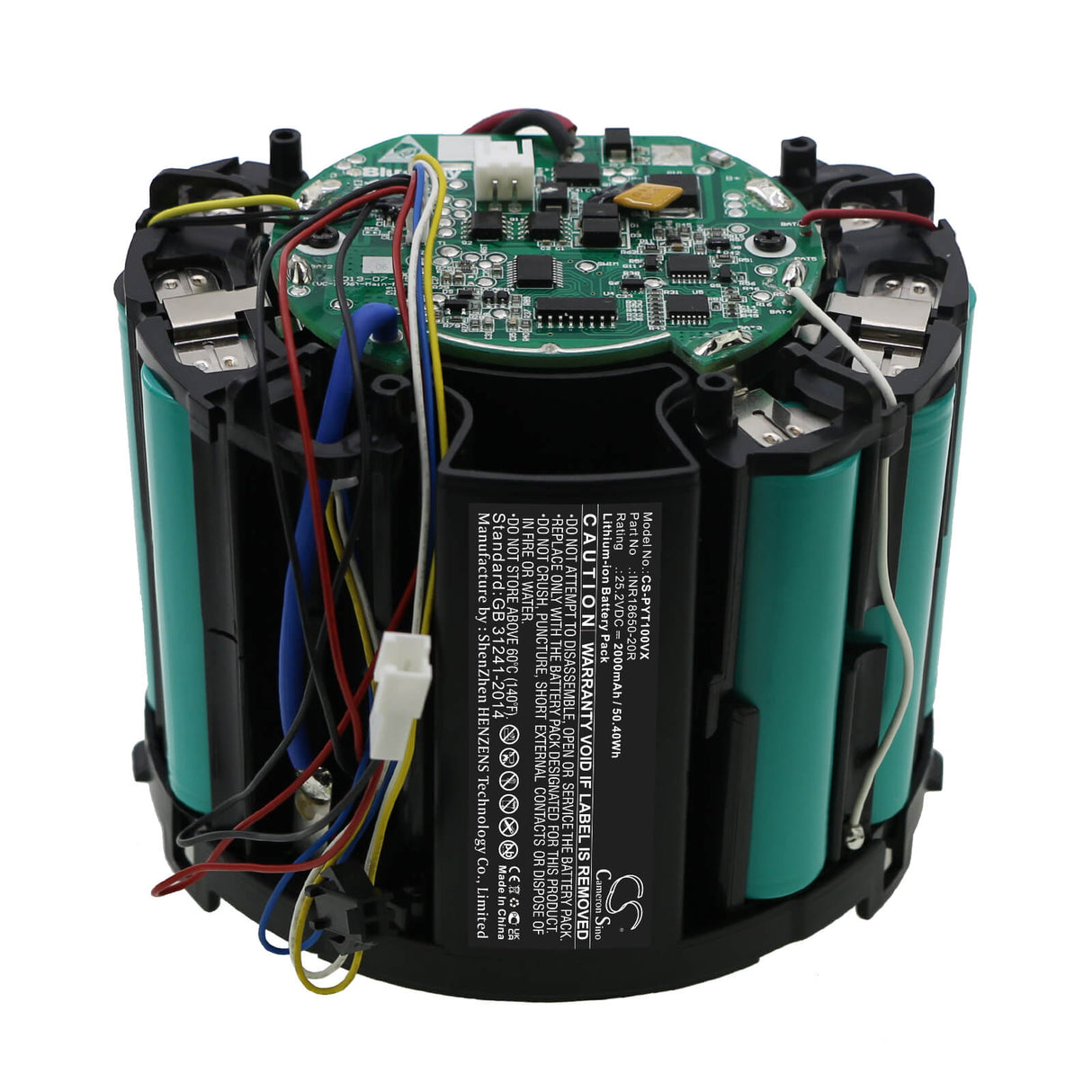 25.2V, Li-ion, 2000mAh, Vacuum battery fits Puppyoo, T10 Mix, 50.40Wh Vacuum Cameron Sino Technology Limited