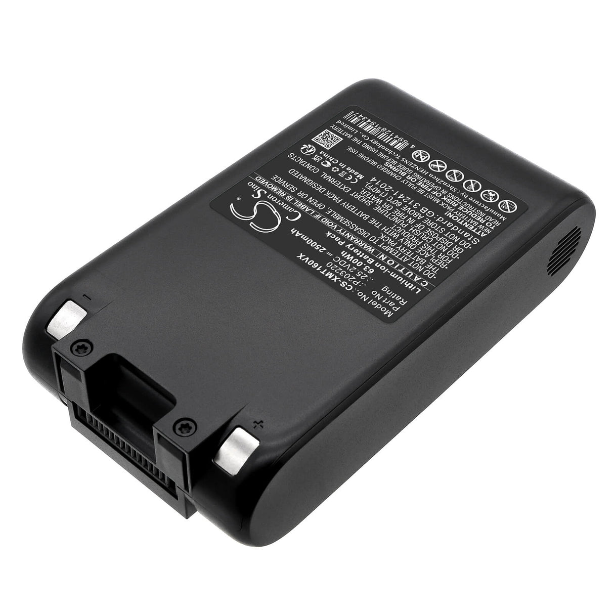 25.2V, Li-ion, 2500mAh, Vacuum battery fits Dreame, V12s, V16s, Wp1, 63.00Wh Vacuum Cameron Sino Technology Limited