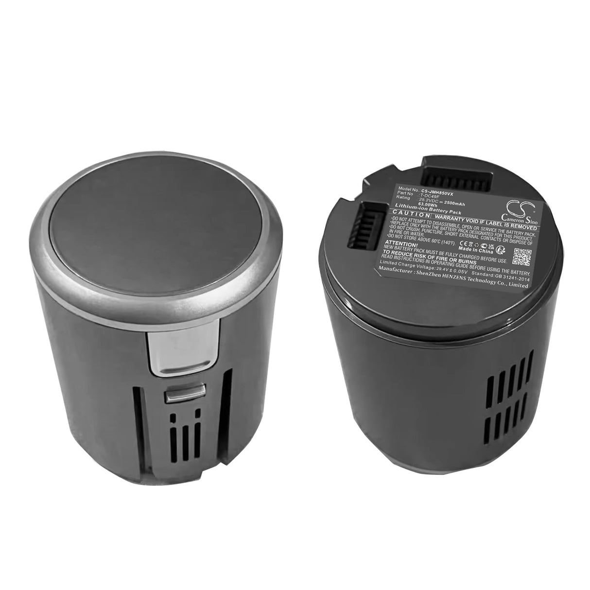 25.2V, Li-ion, 2500mAh, Vacuum Battery fits Jimmy, H9 Pro, Jv85, 63.00Wh Vacuum Cameron Sino Technology Limited