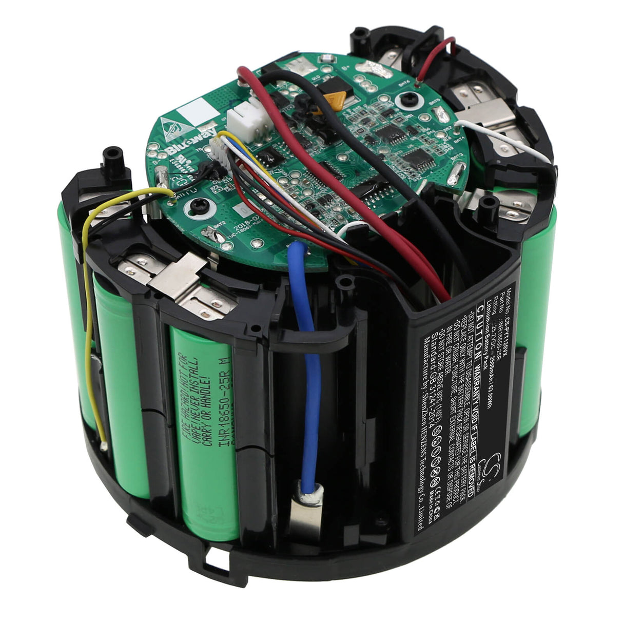 25.2V, Li-ion, 2500mAh, Vacuum battery fits Puppyoo, T10 Pro, 63.00Wh Vacuum Cameron Sino Technology Limited