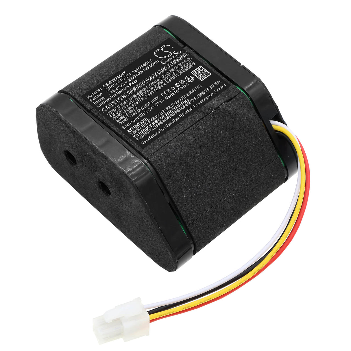 25.2V, Li-ion, 2500mAh, Lawn Mowers battery fits Stiga, 2r0101118/st1, 600m2, G600, 63.0Wh Lawn Mowers Cameron Sino Technology Limited