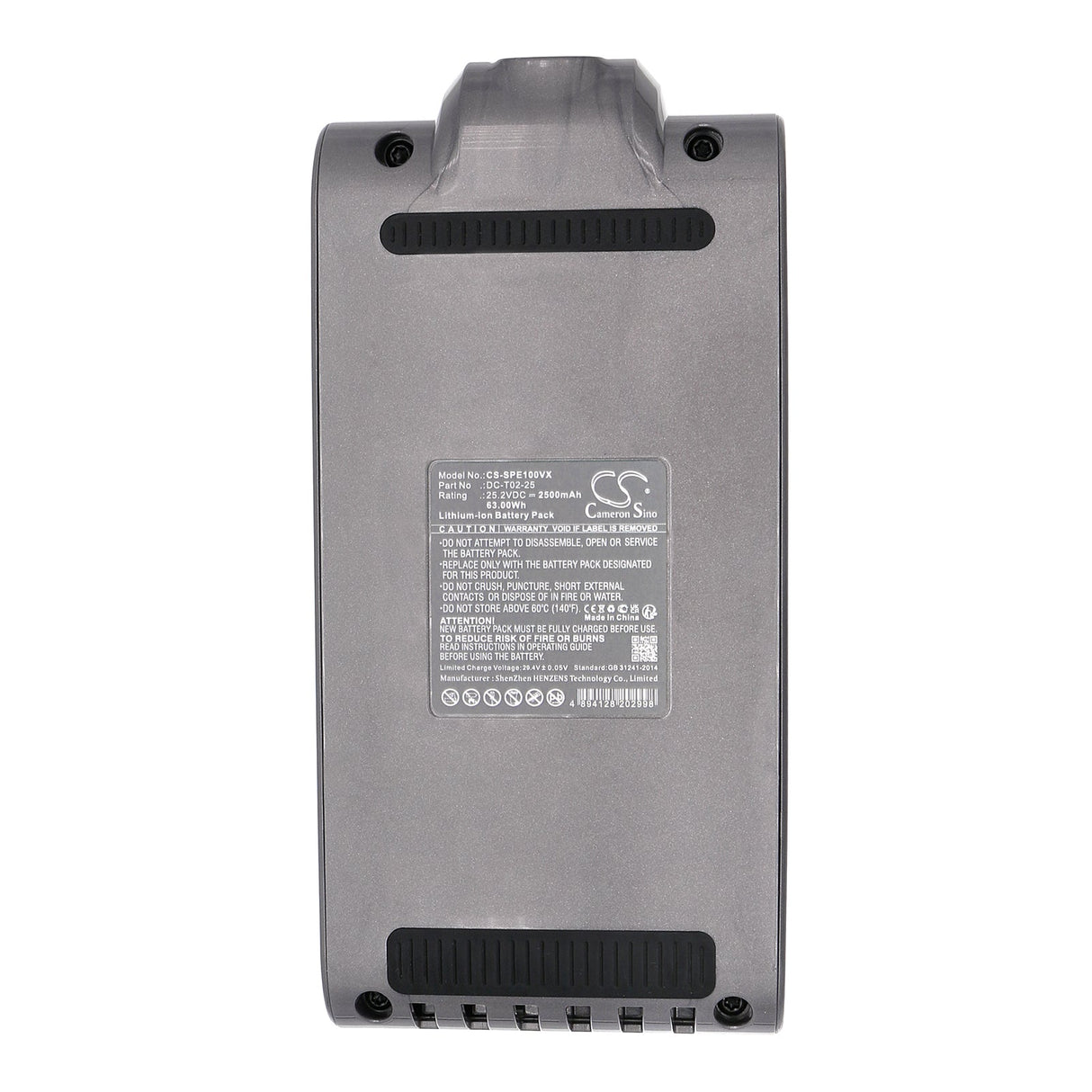 25.2V, Li-ion, 2500mAh, Vacuum battery fits Supro, Ovs-em1, 63.00Wh Vacuum Cameron Sino Technology Limited