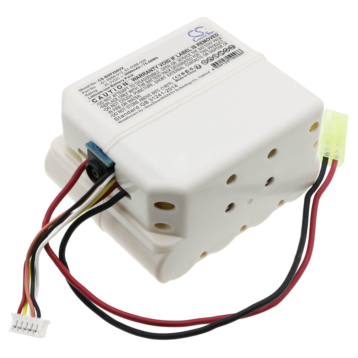 25.2v, Li-ion, 3000mah , Battery Fits Bissell 261h004-p2822-0h, Iconpet Cordless 2062n, P2822-7s1p-02-0a, 75.60wh Batteries for Electronics Cameron Sino Technology Limited (Suspended)