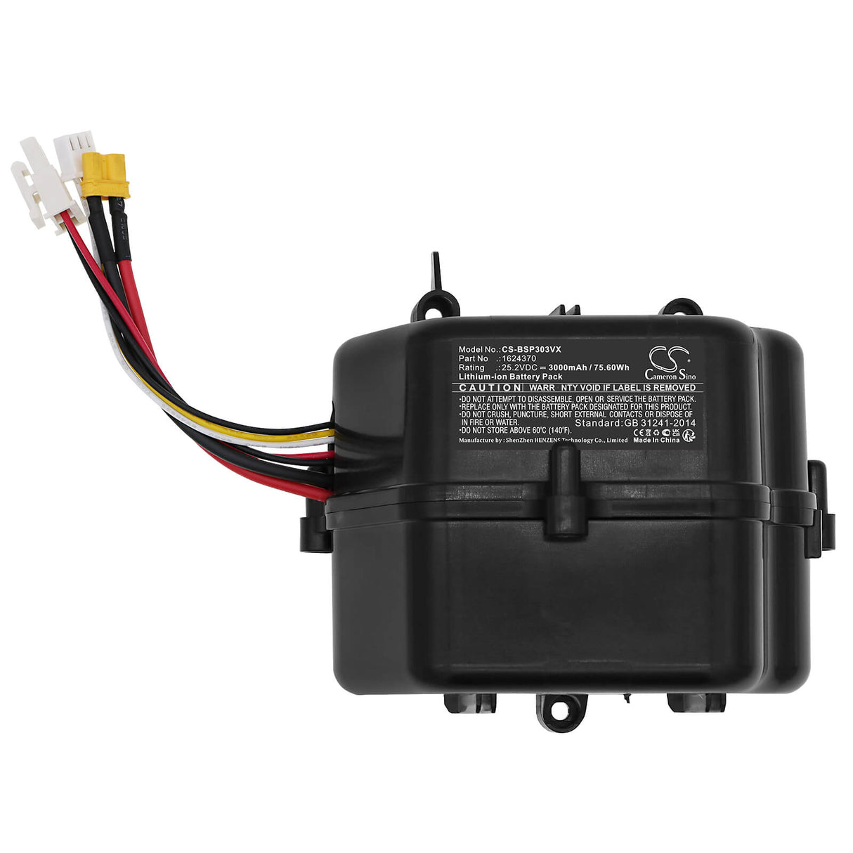 25.2V, Li-ion, 3000mAh, Vacuum battery fits Bissell, 2832+, 2955+, 3011+, 75.60Wh Vacuum Cameron Sino Technology Limited