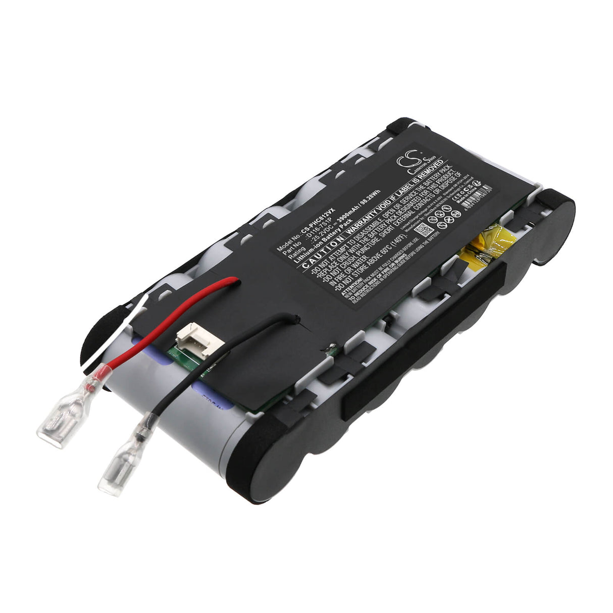25.2V, Li-ion, 3900mAh, Vacuum battery fits Philips, Aqua Plus 8000, Xc8057/01, Xc8349/01, 98.28Wh Vacuum Cameron Sino Technology Limited