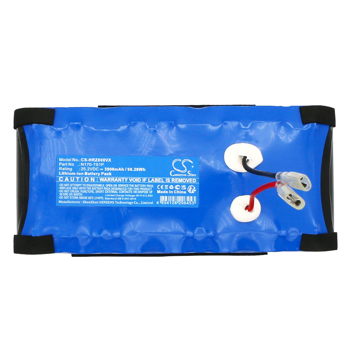 25.2V, Li-ion, 3900mAh Vacuum Battery fits Haier, E9-prou1, Z10-wu1, 98.28Wh Vacuum Cameron Sino Technology Limited
