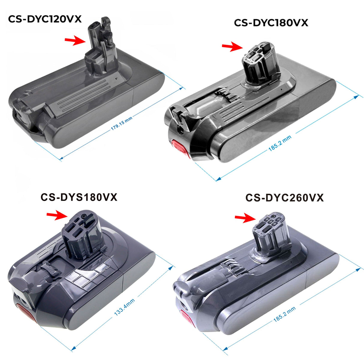 25.2V, Li-ion, 4200mAh, Vacuum battery fits Dyson, 268804-01, 269054-01, 269232-01, 105.84Wh Vacuum Cameron Sino Technology Limited (Dangerous Goods)