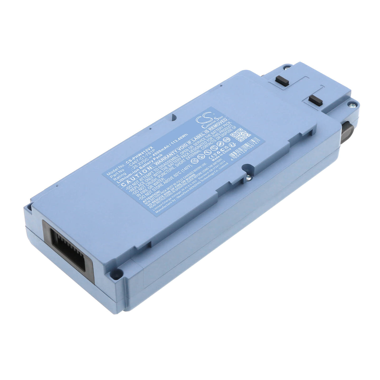 25.2V, Li-ion, 4500mAh, Vacuum battery fits Ideebo, Alfabot, T30, T36, 113.40Wh Vacuum Cameron Sino Technology Limited (Dangerous Goods)