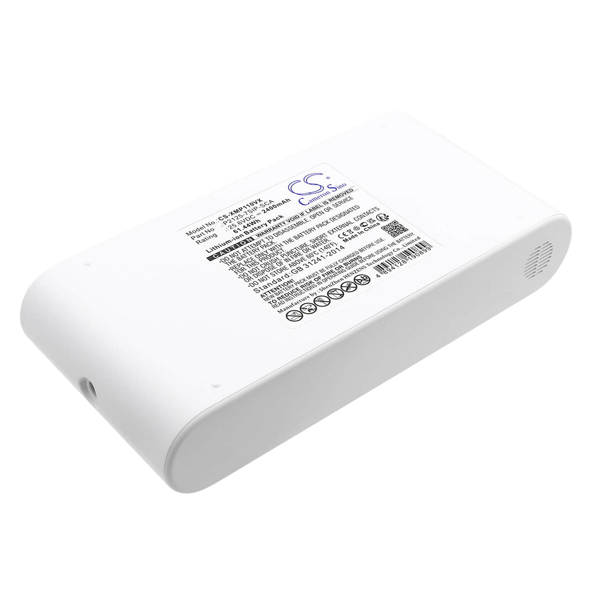 25.6V, Li-ion, 2400mAh, Vacuum battery fits Dreame, P10, P10 Pro, 61.44Wh Vacuum Cameron Sino Technology Limited