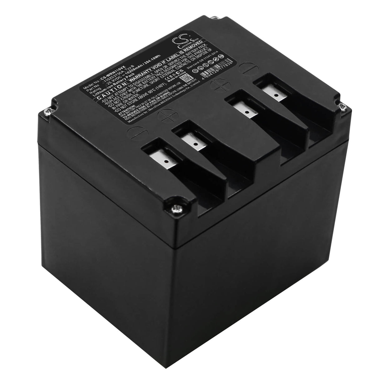 25.9V, Li-ion, 10200mAh, Lawn Mowers battery fits Lawnbott, Lizard, Stiga, Ambrogio, Wiper, 110z03700a, L200 Basic, L200 Carbone, 264.18Wh Lawn Mowers Cameron Sino Technology Limited (Dangerous Goods)