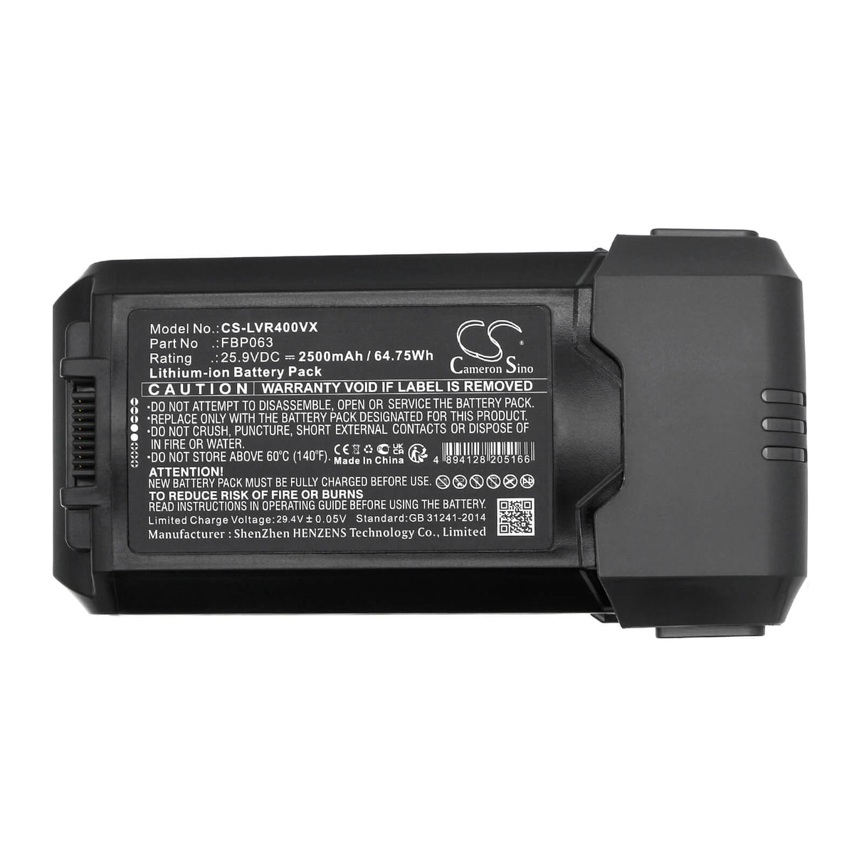 25.9v, Li-ion, 2500mah, Vacuum Battery Fits Levoit Lsv-vf401-aus, 64.75wh Vacuum Cameron Sino Technology Limited (Suspended)