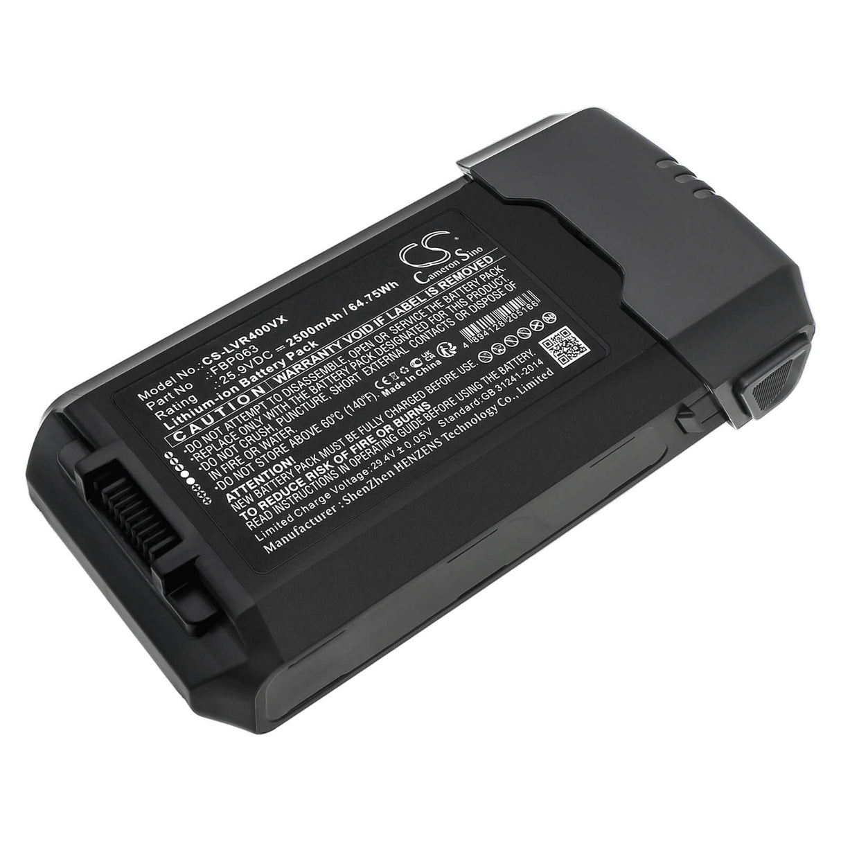 25.9v, Li-ion, 2500mah, Vacuum Battery Fits Levoit Lsv-vf401-aus, 64.75wh Vacuum Cameron Sino Technology Limited (Suspended)
