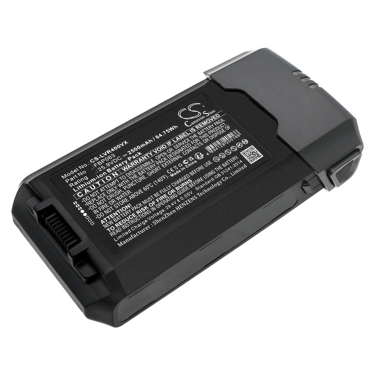 25.9v, Li-ion, 2500mah, Vacuum Battery Fits Levoit Lsv-vf401-aus, 64.75wh Vacuum Cameron Sino Technology Limited (Suspended)