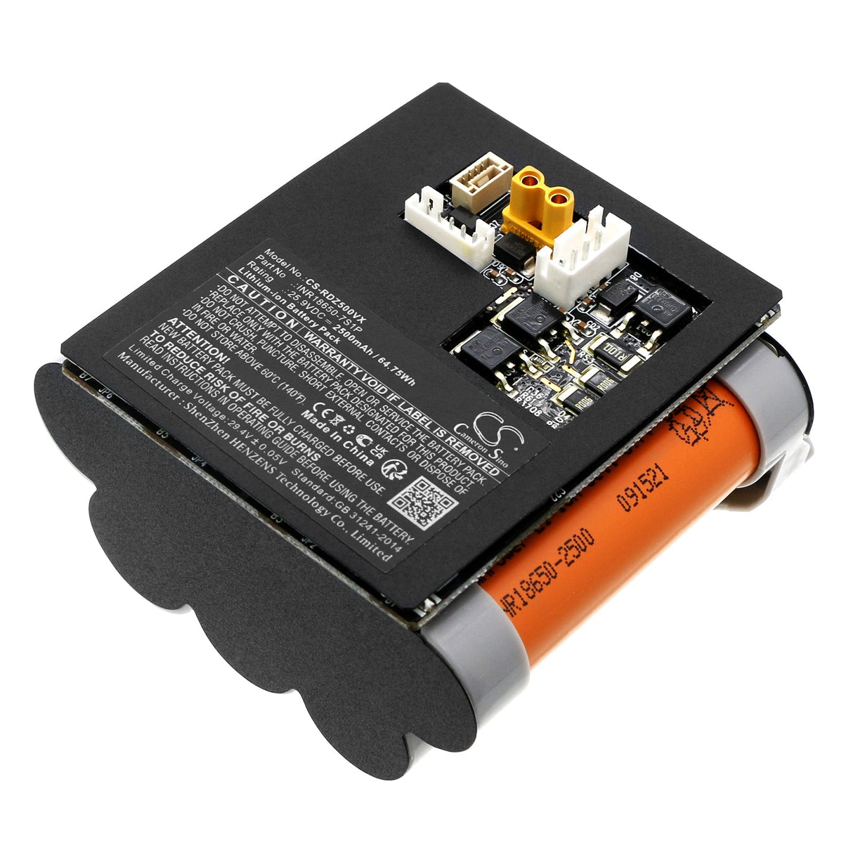 25.9V, Li-ion, 2500mAh, Vacuum battery fits Roidmi, Rm50d, Rm50kc, 64.75Wh Vacuum Cameron Sino Technology Limited