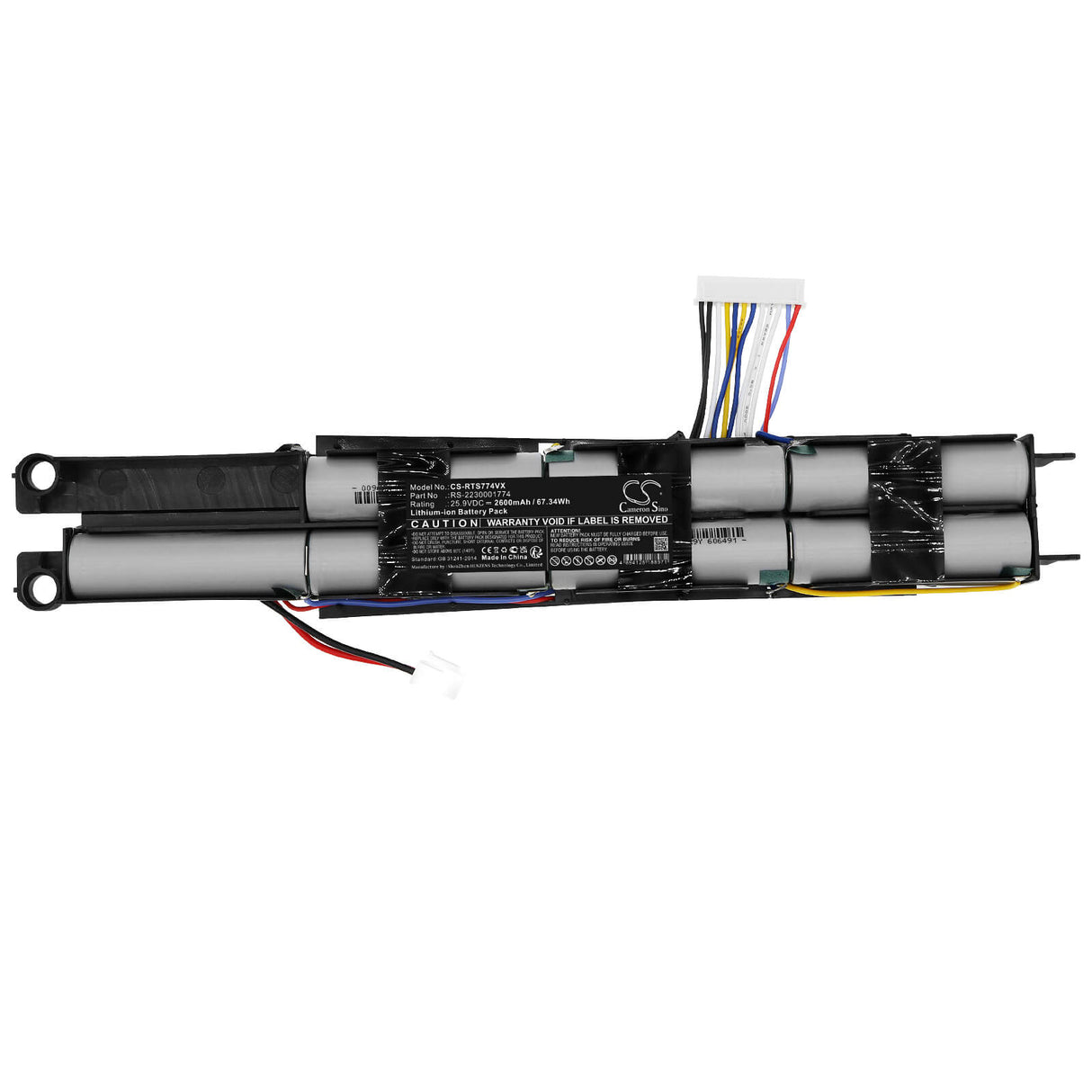 25.9V, Li-ion, 2600mAh, Vacuum battery fits Tefal, Rowenta, Rh9151, Rh9151wo, Rh9151wo / 2d0, 67.34Wh Vacuum Cameron Sino Technology Limited