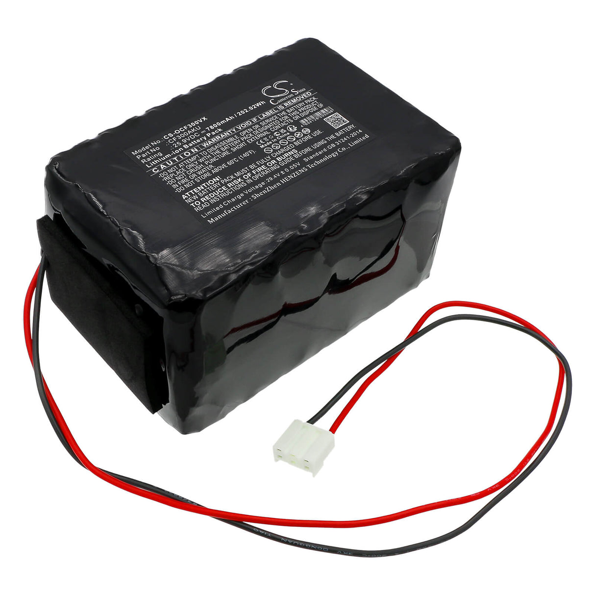 25.9v, Li-ion, 7800mah, Vacuum Battery Fits Orca 300, 202.02wh Vacuum Cameron Sino Technology Limited (Dangerous Goods)