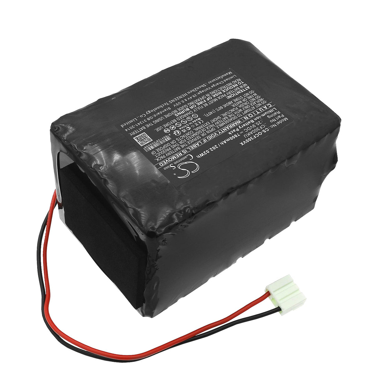 25.9v, Li-ion, 7800mah, Vacuum Battery Fits Orca 300, 202.02wh Vacuum Cameron Sino Technology Limited (Dangerous Goods)