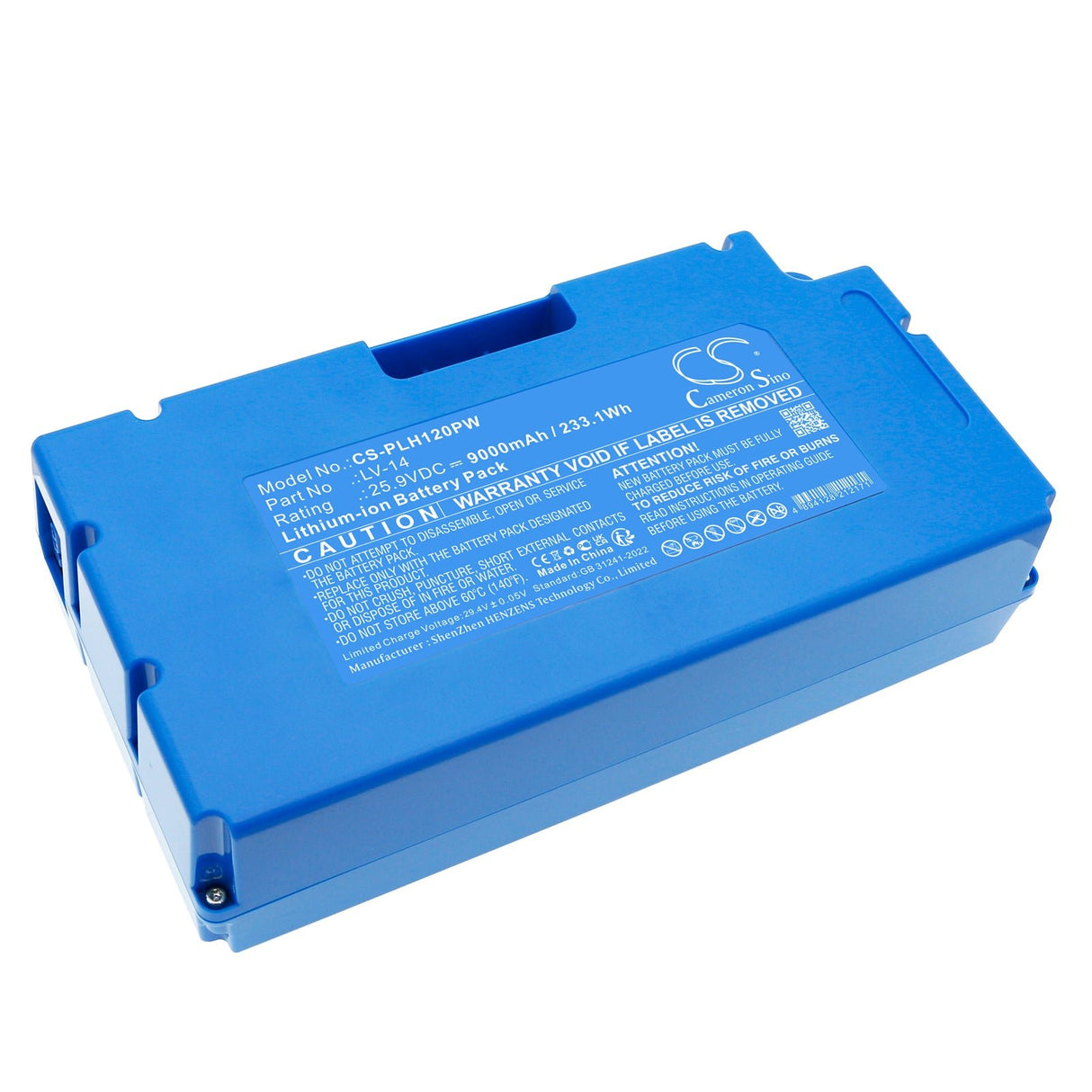 25.9V, Li-ion, 9000mAh, Lawn Mowers battery fits Polisher, Bp130liiii, Bp150liii, 233.1Wh Lawn Mowers Cameron Sino Technology Limited (Dangerous Goods)