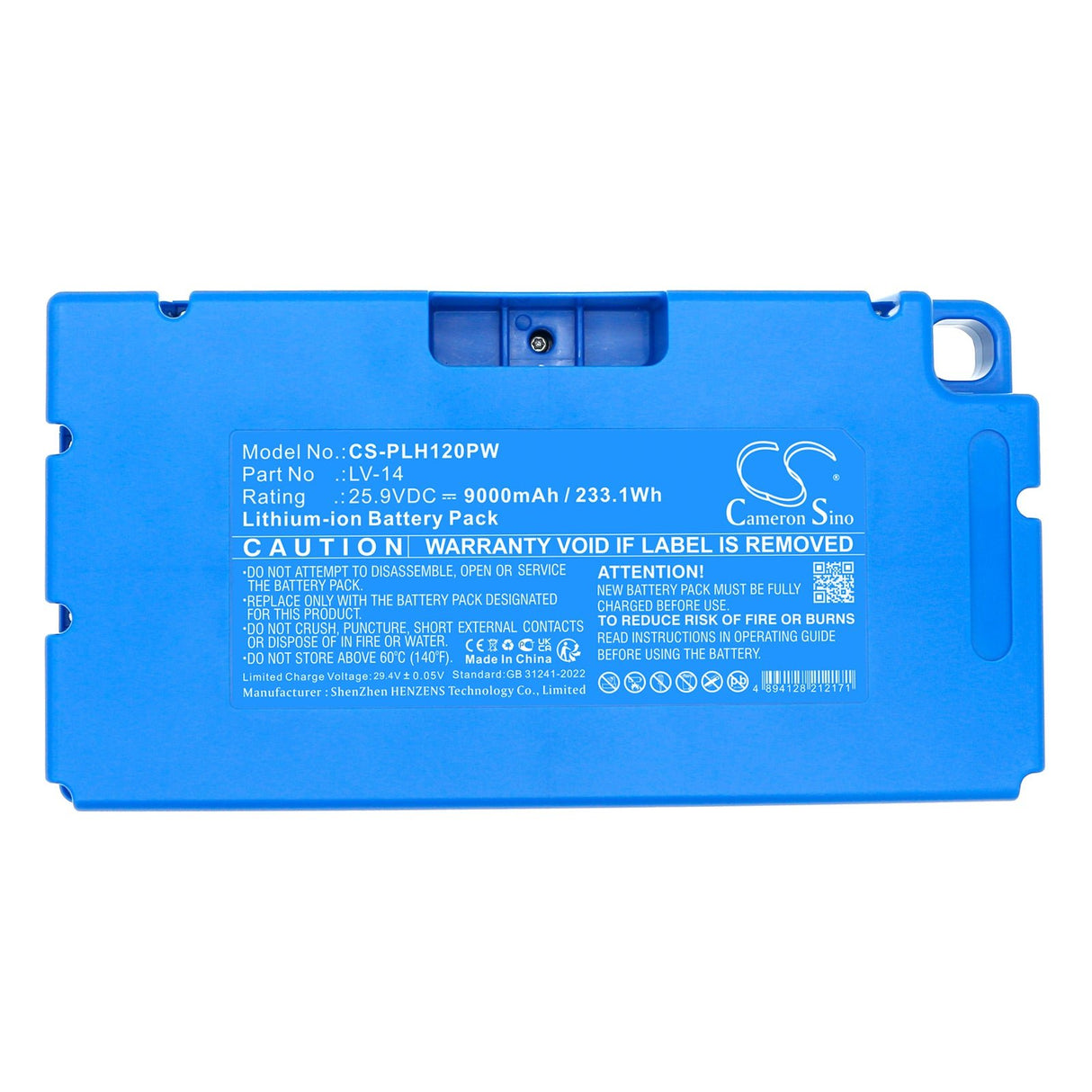 25.9V, Li-ion, 9000mAh, Lawn Mowers battery fits Polisher, Bp130liiii, Bp150liii, 233.1Wh Lawn Mowers Cameron Sino Technology Limited (Dangerous Goods)