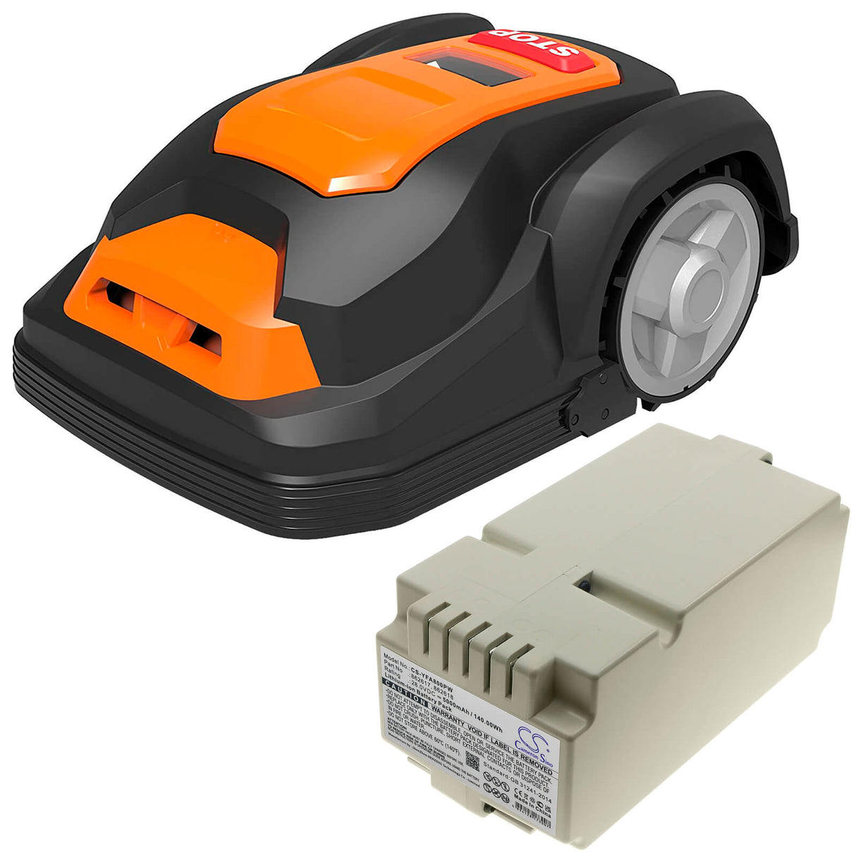 28.0v, 5000mah, Li-ion Lawn Mowers Battery Fit's Yard Force, Sa500 Eco, Sa600h, Sa800 Pro, 140.00wh Lawn Mowers Cameron Sino Technology Limited (Dangerous Goods)