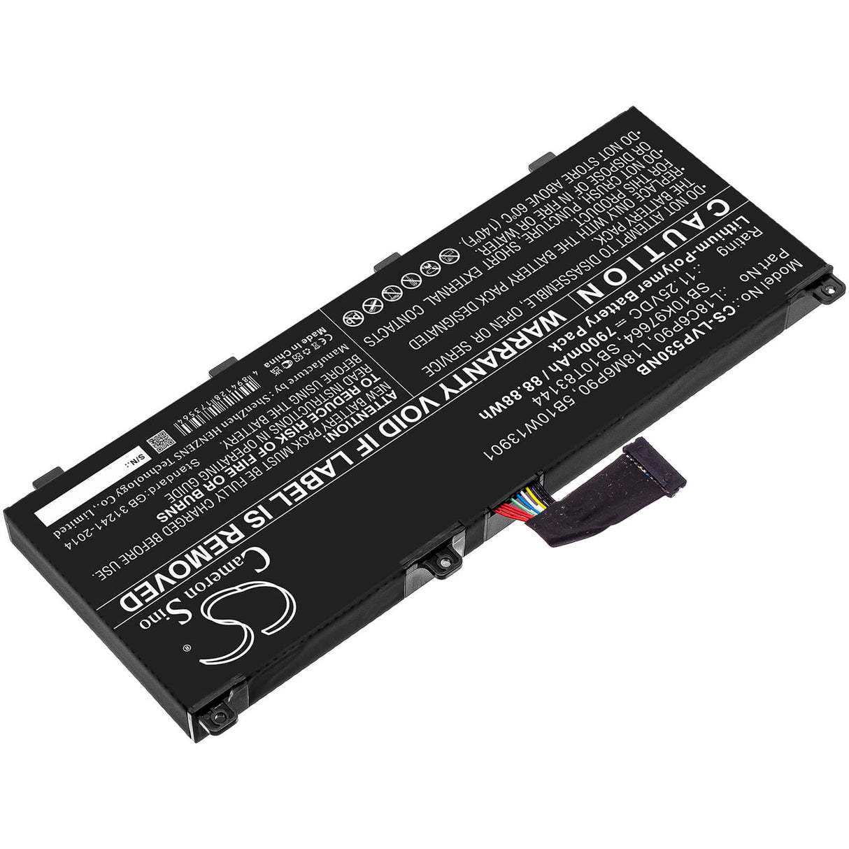 11.25v, 7900mah, Li-polymer Notebook battery Fit's Lenovo, Thinkpad P53, 88.88wh Notebook, Laptop Cameron Sino Technology Limited