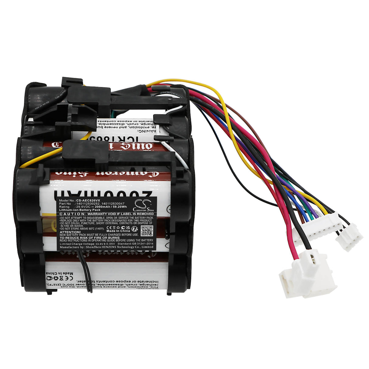 29.6V, Li-ion, 2000mAh, Vacuum battery fits Aeg, Electrolux, 90027881001, 90027881101, 90027882501, 59.20Wh Vacuum Cameron Sino Technology Limited