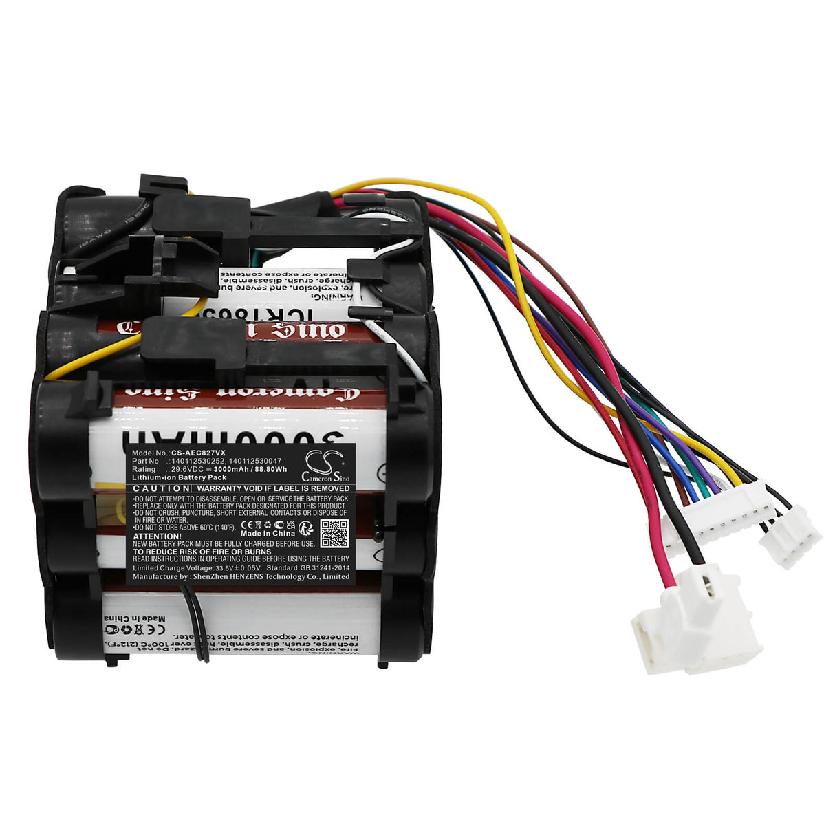 29.6V, Li-ion, 3000mAh, Vacuum battery fits Aeg, Electrolux, 90027881001, 90027881101, 90027882501, 88.80Wh Vacuum Cameron Sino Technology Limited