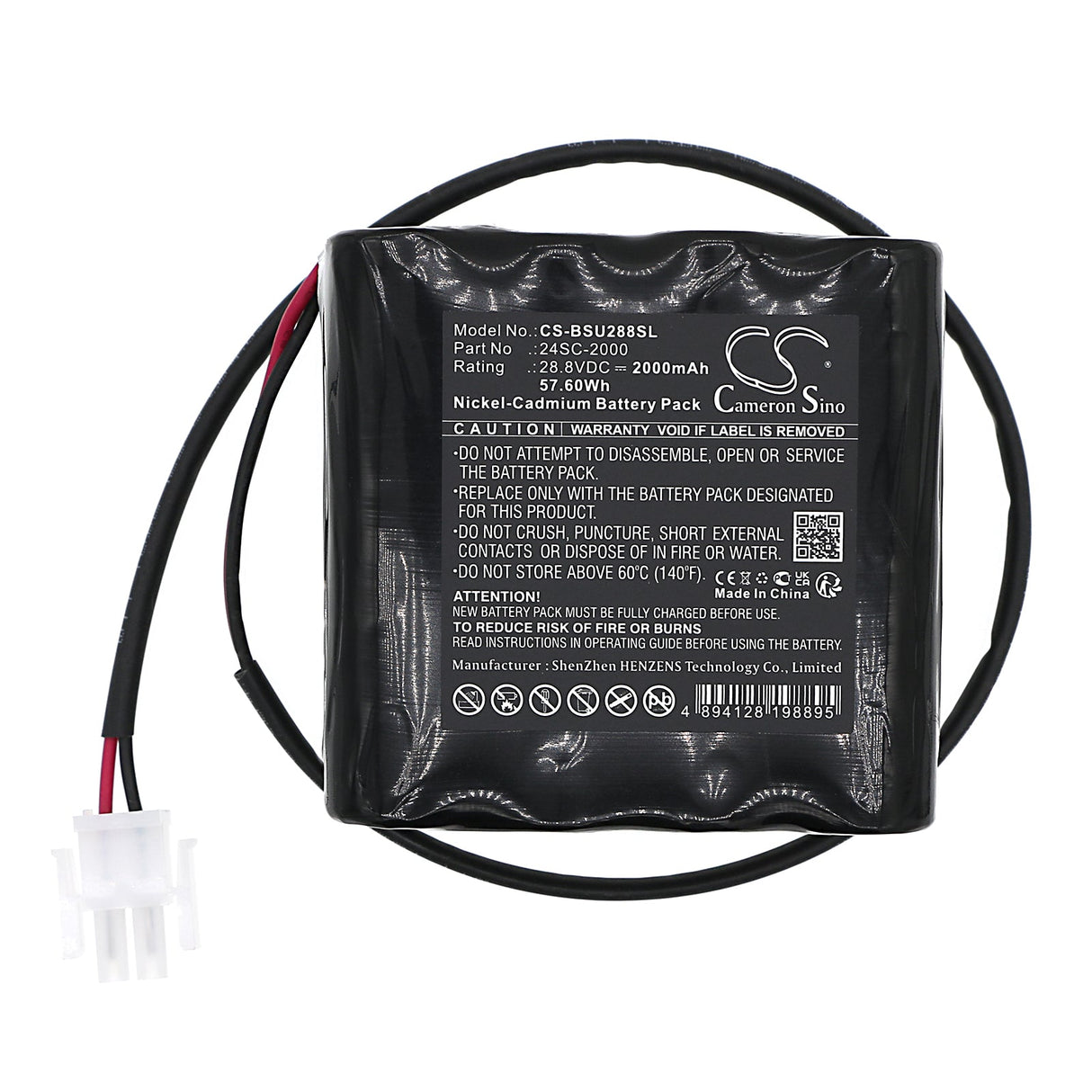 28.8V, Ni-CD, 2000mAh, Automatic door battery fits Besam, Uniturn, 57.60Wh Automatic Doors Cameron Sino Technology Limited