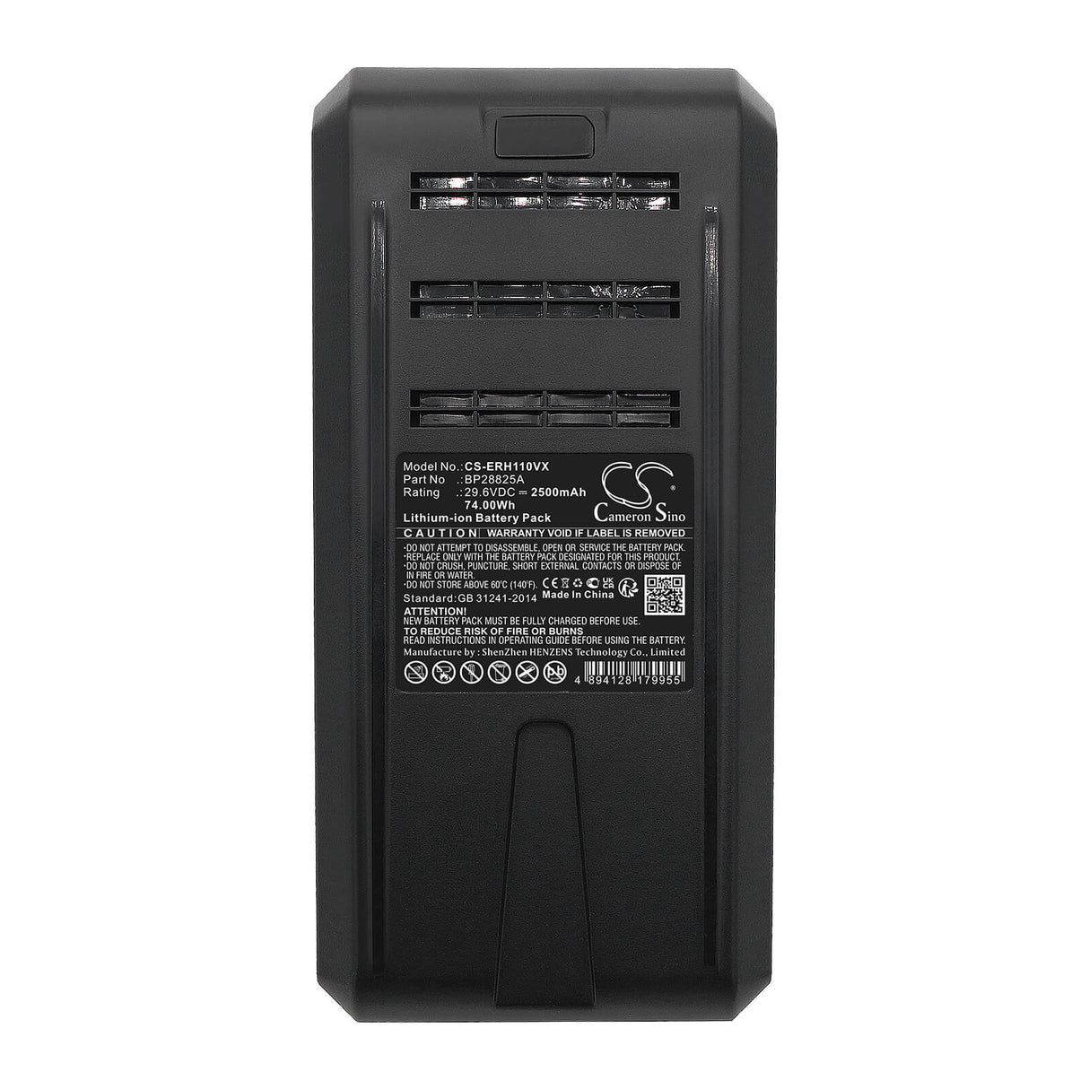 29.6V, Li-ion, 2500mAh, Vacuum battery fits Media, Eureka, H11, H11 Handheld Cordless Vacuum C, 74.0Wh Vacuum Cameron Sino Technology Limited