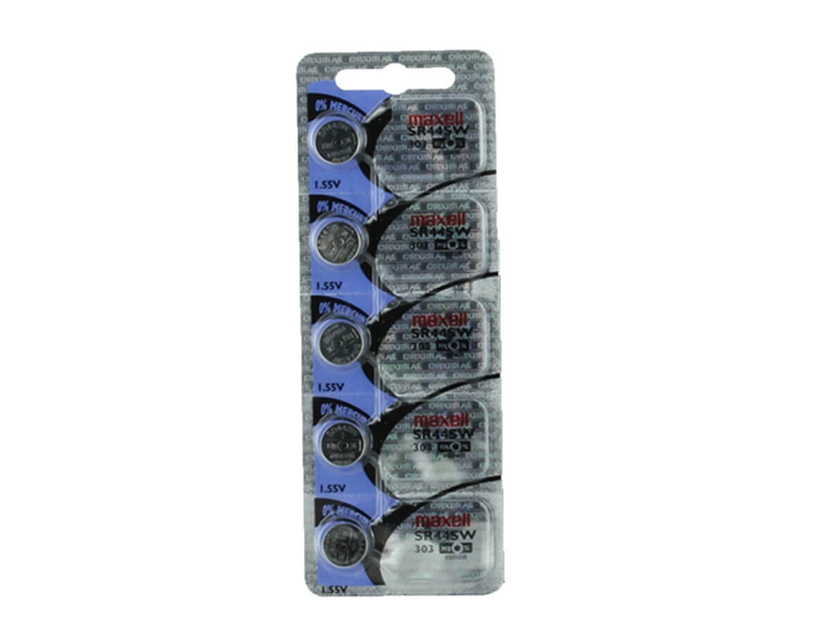303 - Sr44sw 1.55 Volt Silver Oxide Battery Replacement Coin Cell Batteries Maxell