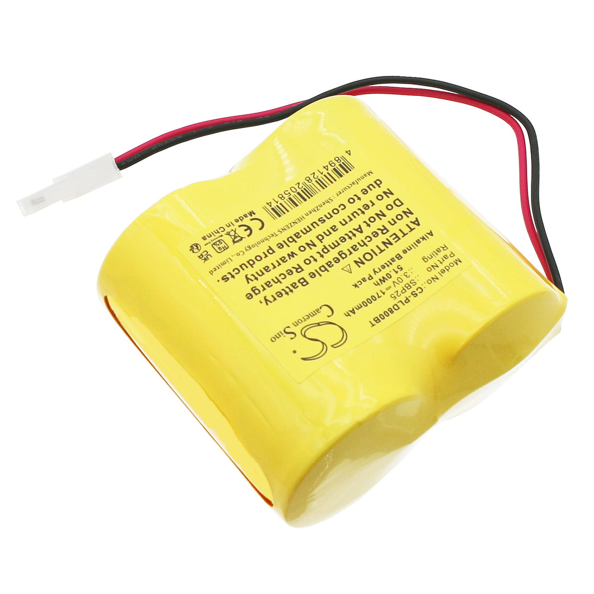 3.0V, Alkaline, 17000mAh Alarm Battery Fits First Innov, Dsp-80, Dsp80-s5 2lr20, 51.0Wh Alarm System Cameron Sino Technology Limited