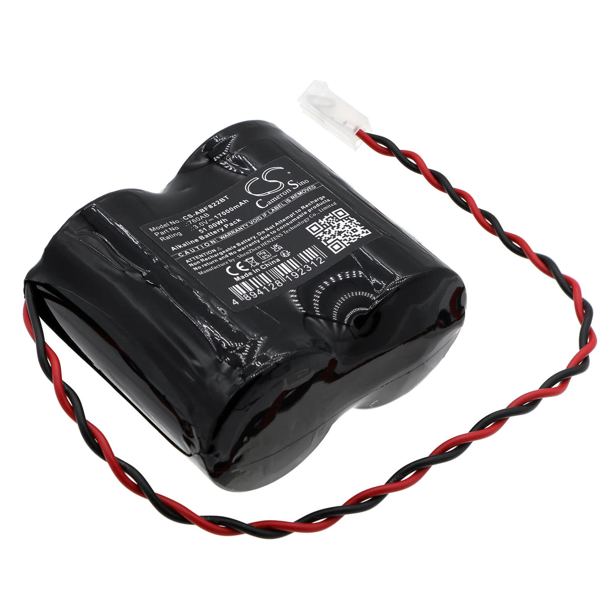 3.0v, Alkaline, 17000mah, Alarm Battery Fits Abus, Fu2986, Fu8220, 51.00wh Alarm System Cameron Sino Technology Limited