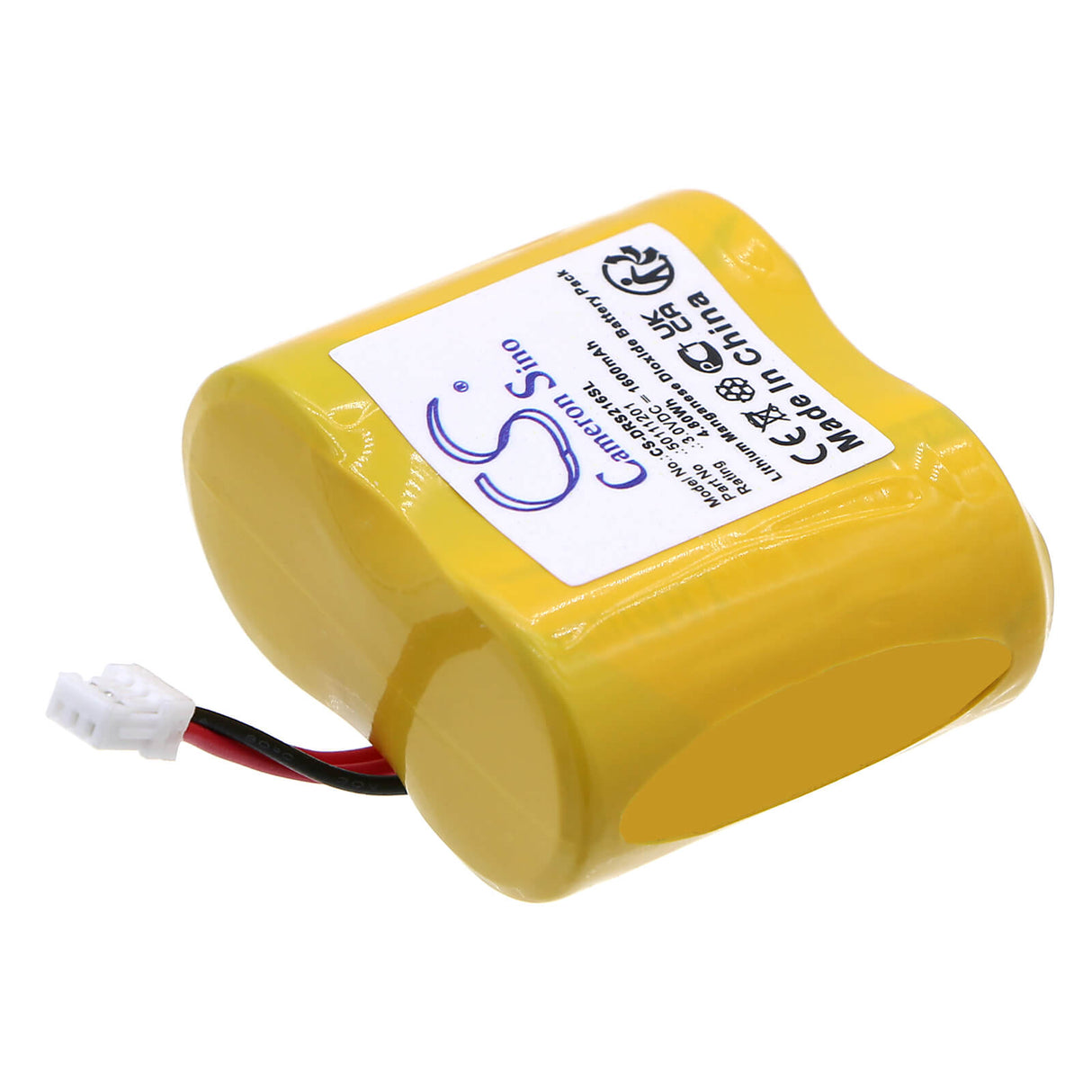 3,0V, Li-MnO2, 1600mAh, batterie de serrure de porte convient à Dorma, 12059216, Dom Els Pro, Els Guardian, 4,8Wh Serrure de porte Cameron Sino Technology Limited
