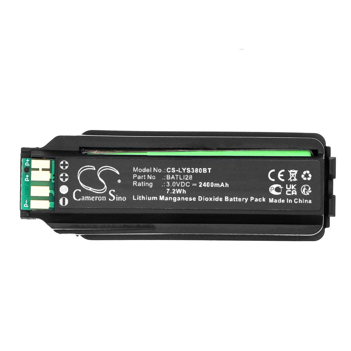 3.0V, Li-MnO2, 2400mAh, Alarm System battery fits Daitem, 171-21x, 172-21x, 7.2Wh Alarm System Cameron Sino Technology Limited