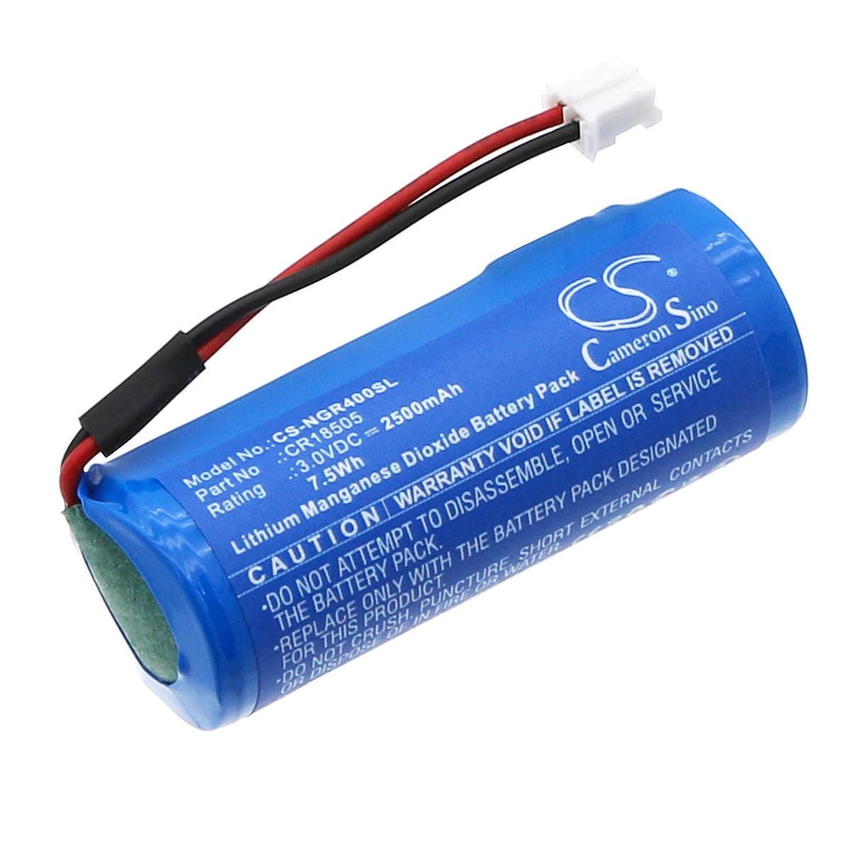 3,0v, Li-mno2, 2500mah, Batterie de compteur d'eau compatible avec les écrans numériques NextCentury Rr4, 7,5wh Chasse d'eau automatique Cameron Sino Technology Limited