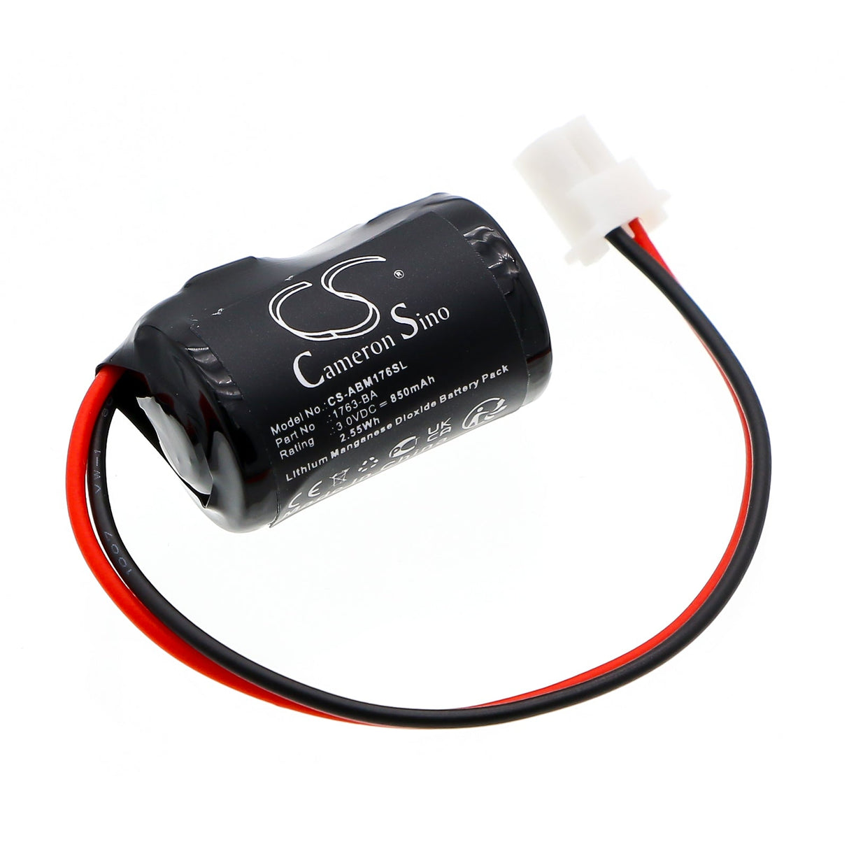 3.0V, Li-MnO2, 850mAh, PLC battery fits Allen Bradley, 1763-ba, Micrologix 1100, 2.55Wh PLC Cameron Sino Technology Limited