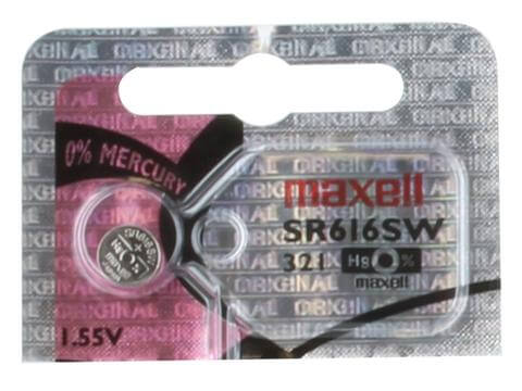 321 - Sr616sw 1.55 Volt Silver Oxide Battery Replacement Coin Cell Batteries Maxell