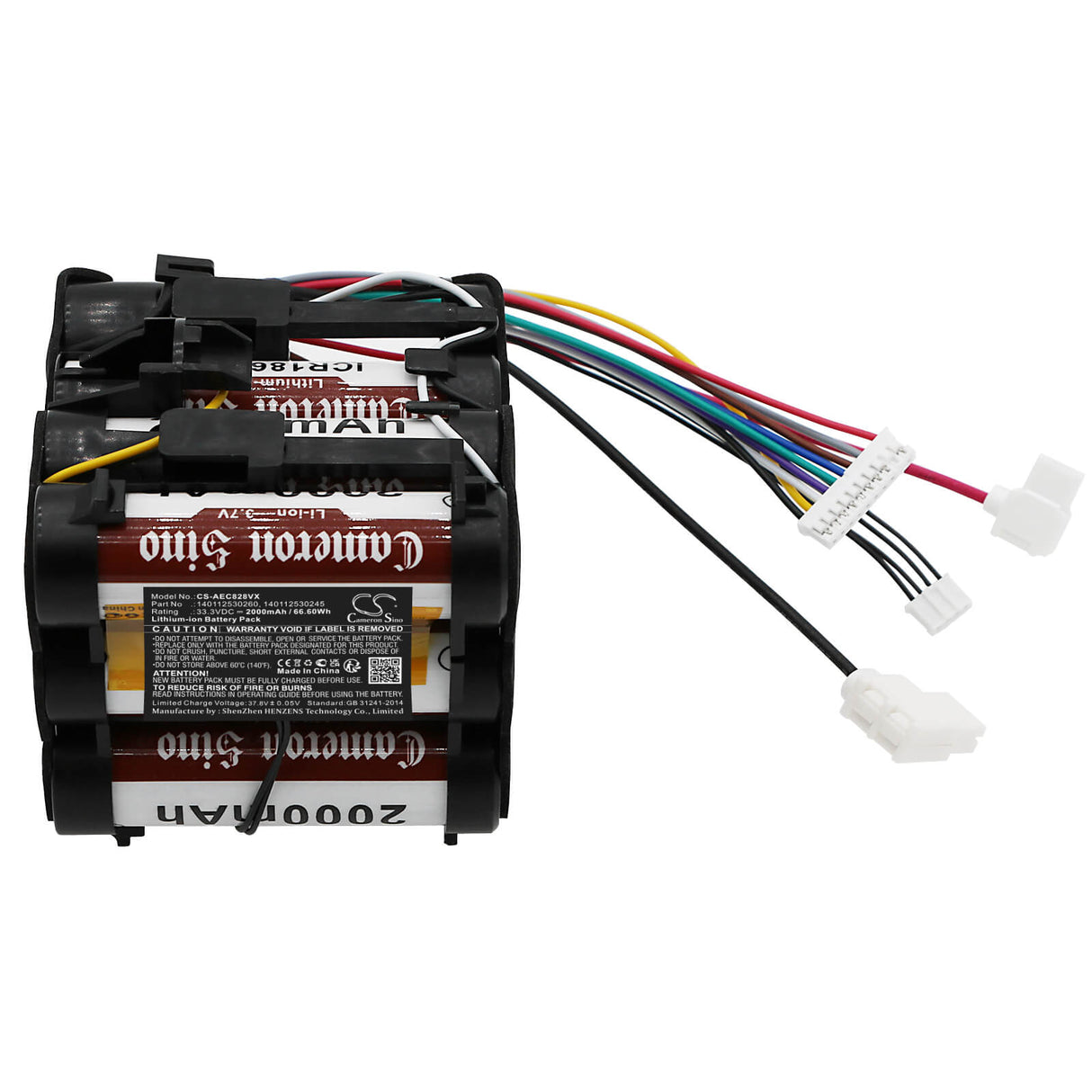 33.3V, Li-ion, 2000mAh, Vacuum battery fits Electrolux, Aeg, Cx8-2-80db, Cx8-2-80o, Cx8-2-80tm, 66.60Wh Vacuum Cameron Sino Technology Limited