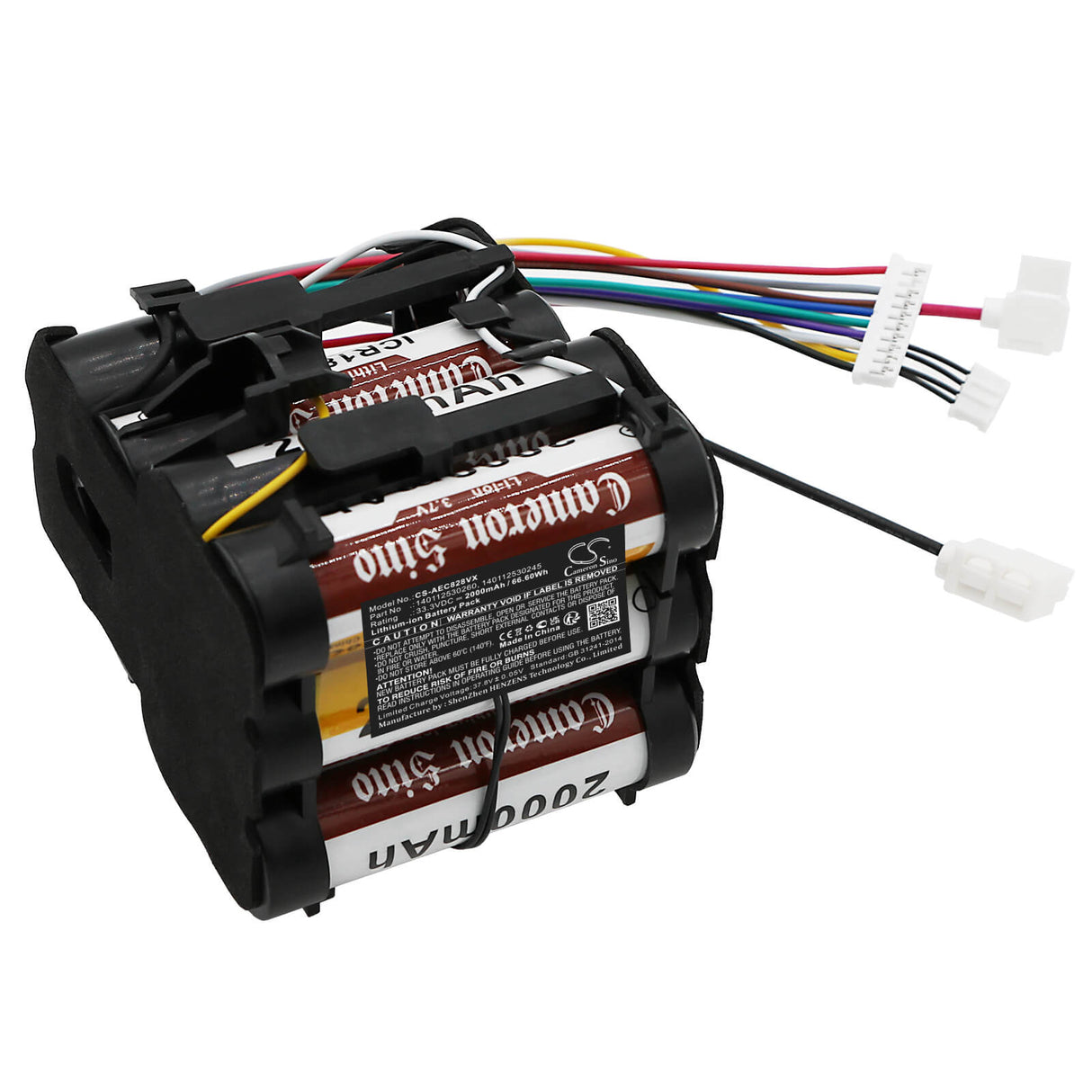33.3V, Li-ion, 2000mAh, Vacuum battery fits Electrolux, Aeg, Cx8-2-80db, Cx8-2-80o, Cx8-2-80tm, 66.60Wh Vacuum Cameron Sino Technology Limited