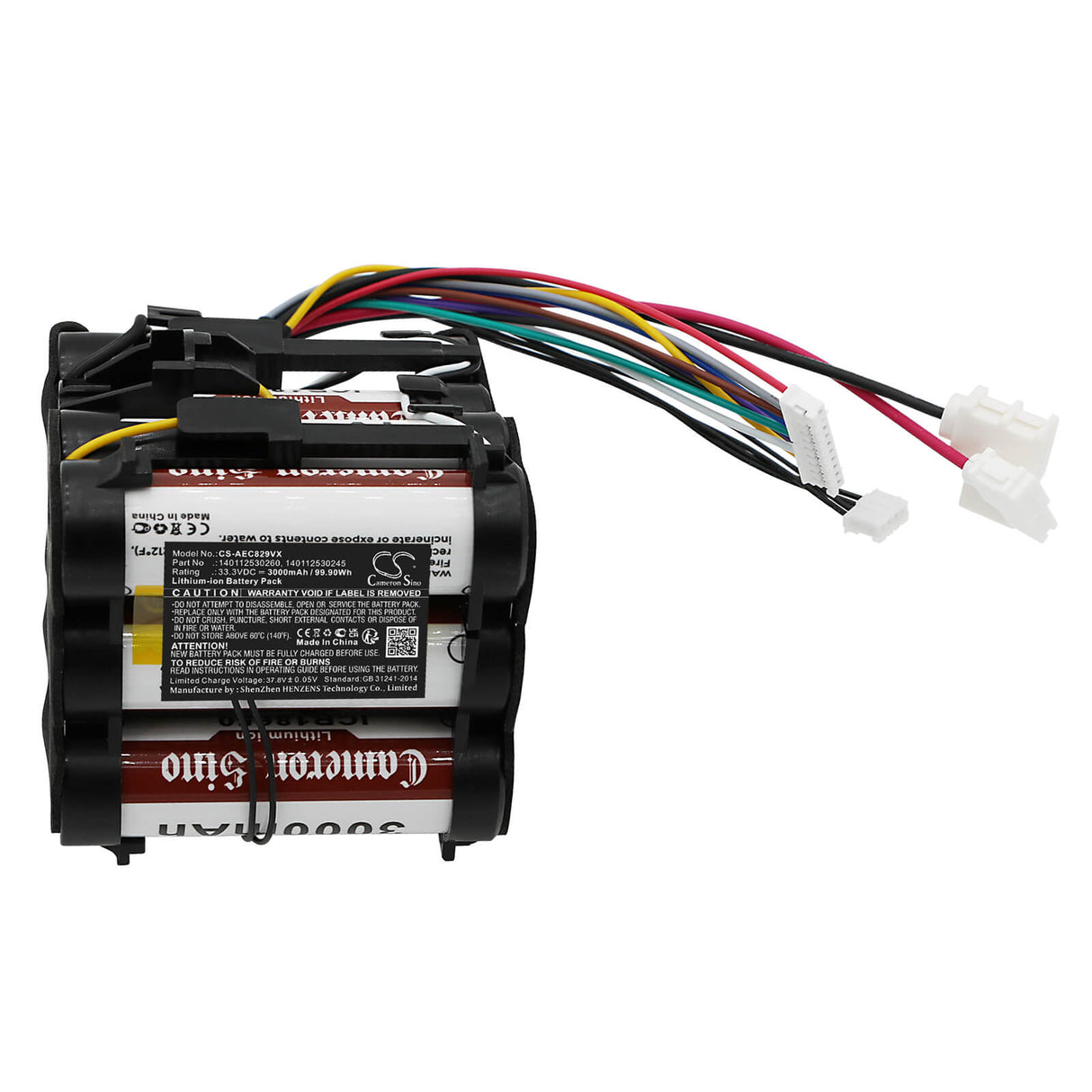 33.3V, Li-ion, 3000mAh, Vacuum battery fits Electrolux, Aeg, Cx8-2-80db, Cx8-2-80o, Cx8-2-80tm, 99.90Wh Vacuum Cameron Sino Technology Limited