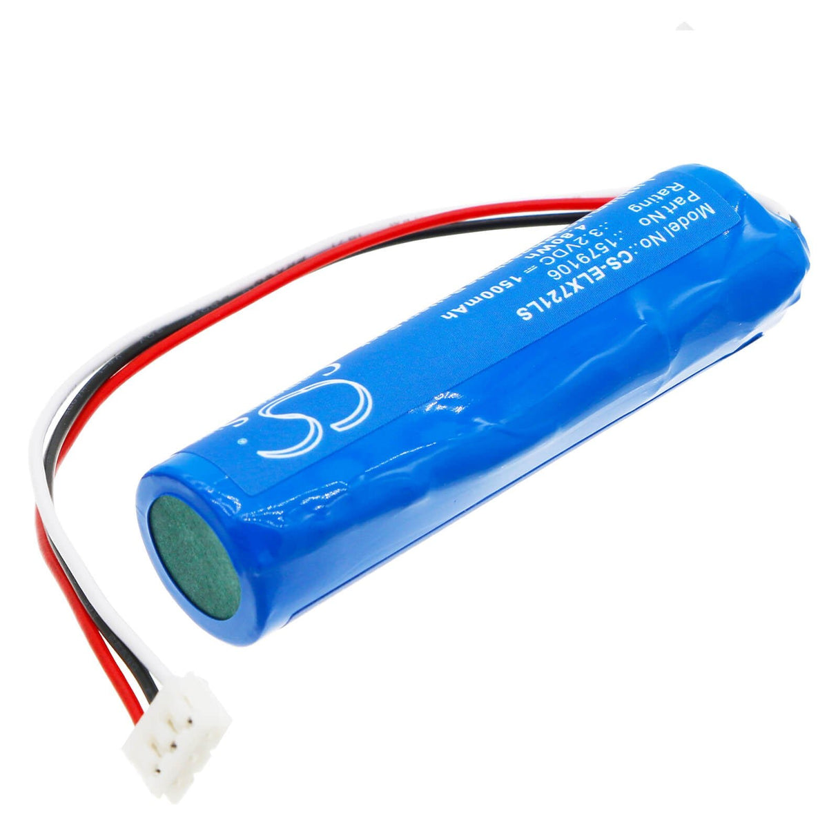 3.2V, LiFePO4, 1500mAh, Batterie d'éclairage d'urgence compatible avec Esylux, 1579106, Série Sla, Slb Révision 2022, 4.80Wh Éclairage d'urgence Cameron Sino Technology Limited
