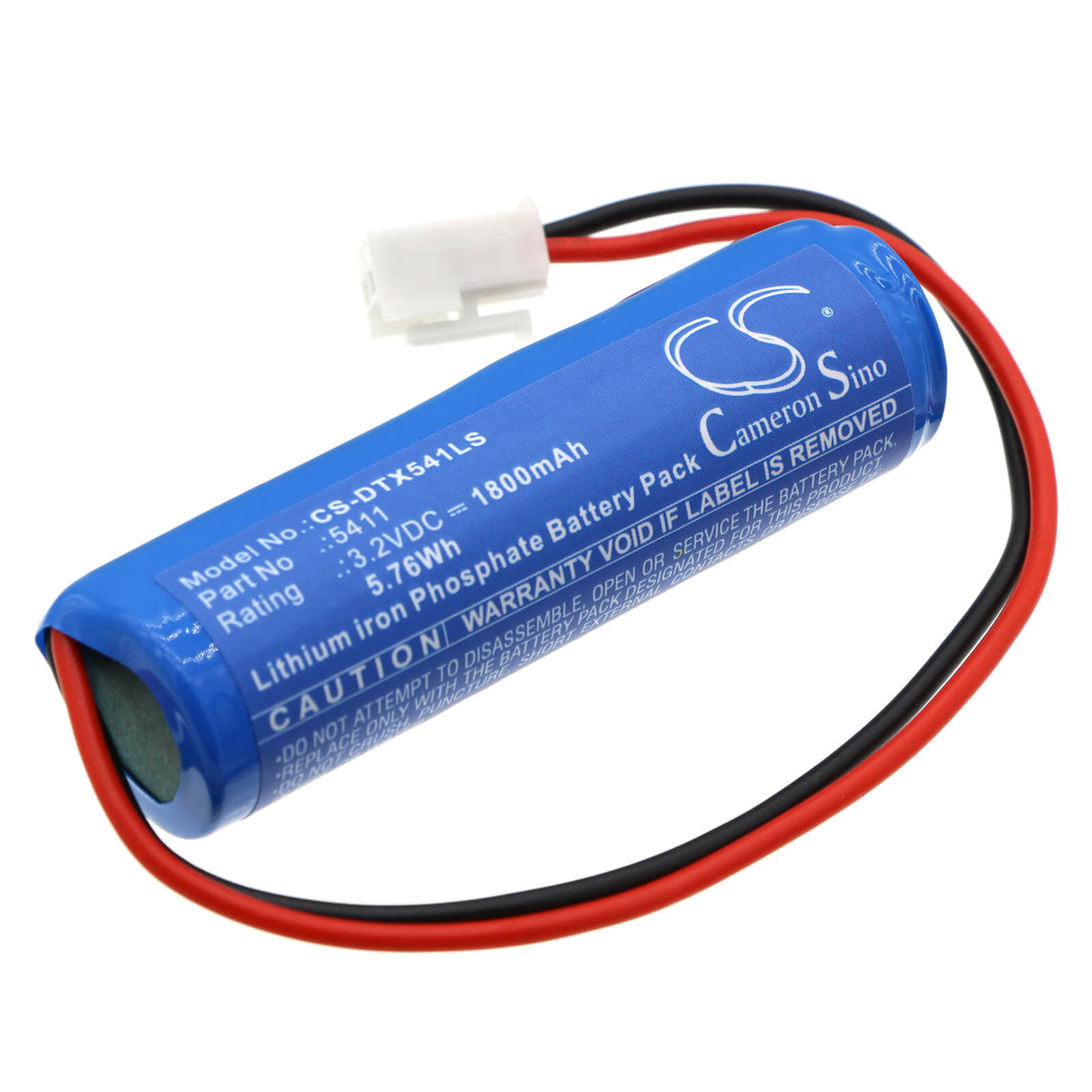 3,2V, LiFePO4, 1800mAh, batterie d'éclairage d'urgence compatible avec Dotlux, 5405, 3177-160120, 5406, 5,76Wh Éclairage d'urgence Cameron Sino Technology Limited
