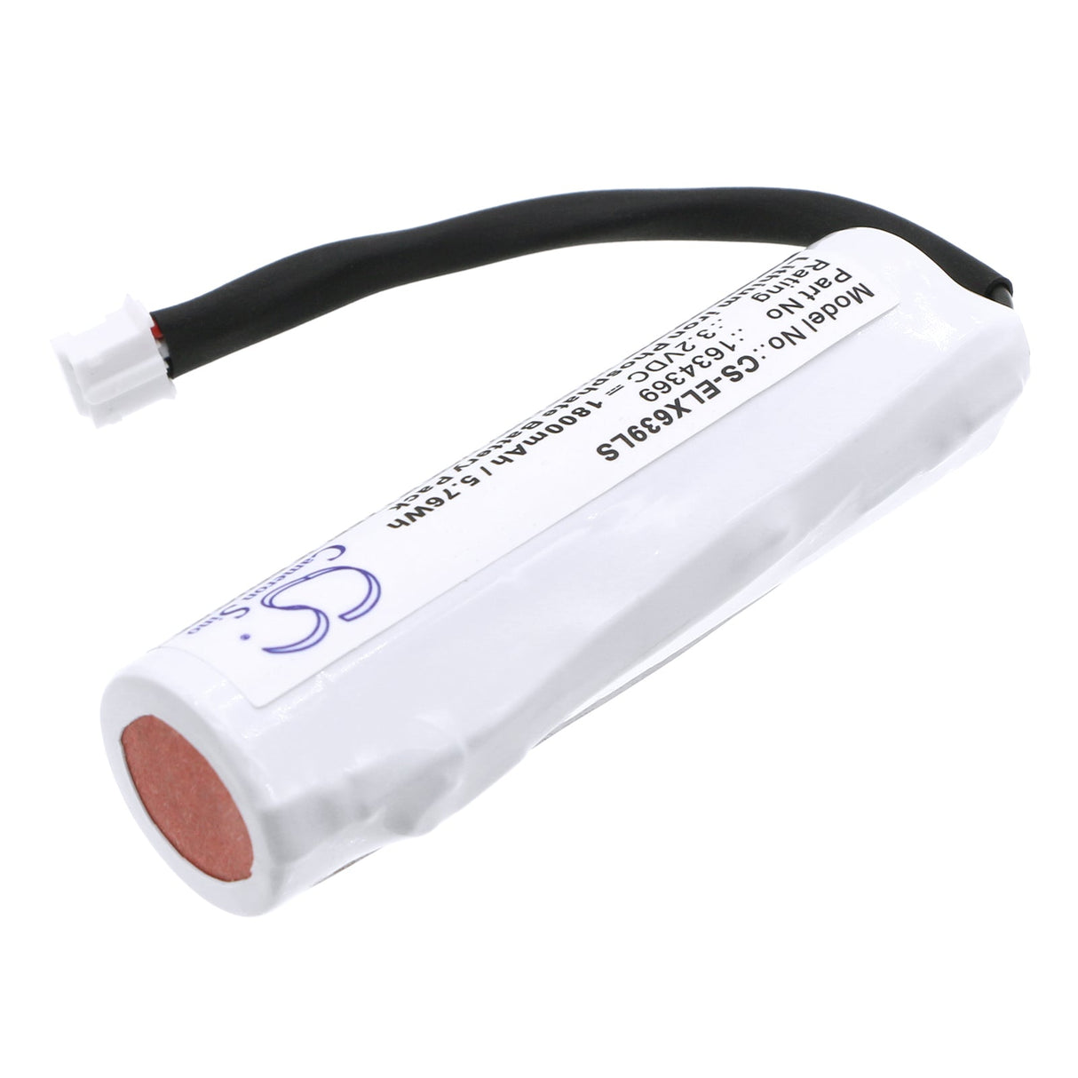 3.2V, LiFePO4, 1800mAh, batterie d'éclairage d'urgence compatible avec Esylux, 1634369, Sle, Slf Révision Ab 2022, 5.76Wh Éclairage d'urgence Cameron Sino Technology Limited