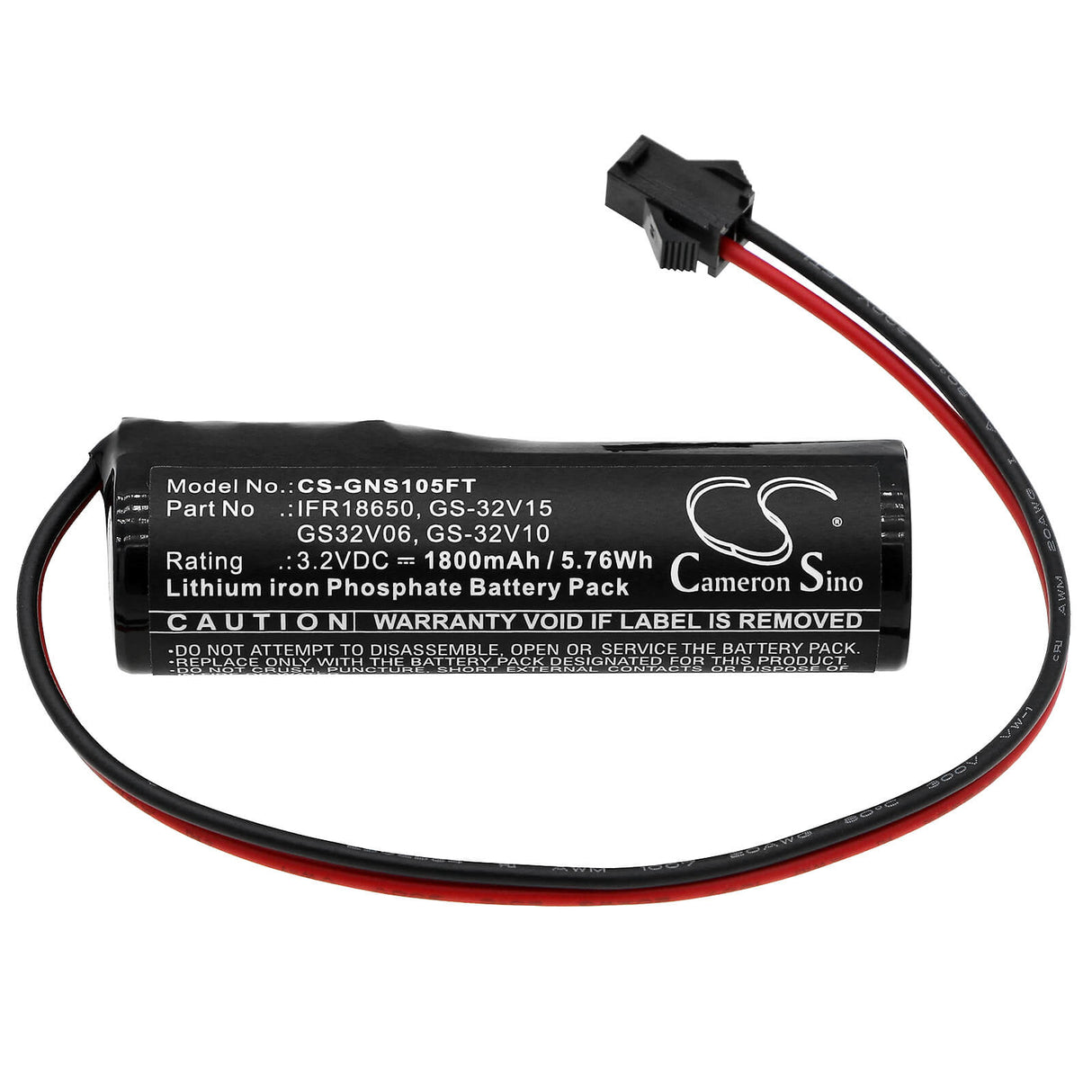 3.2V, LiFePO4, 1800mAh, batterie solaire s'adapte à Gama Sonic, Gs32v06, Baytown Bulb Gs-106b, Baytown Gs-106, 5.76Wh Batterie solaire Cameron Sino Technology Limited