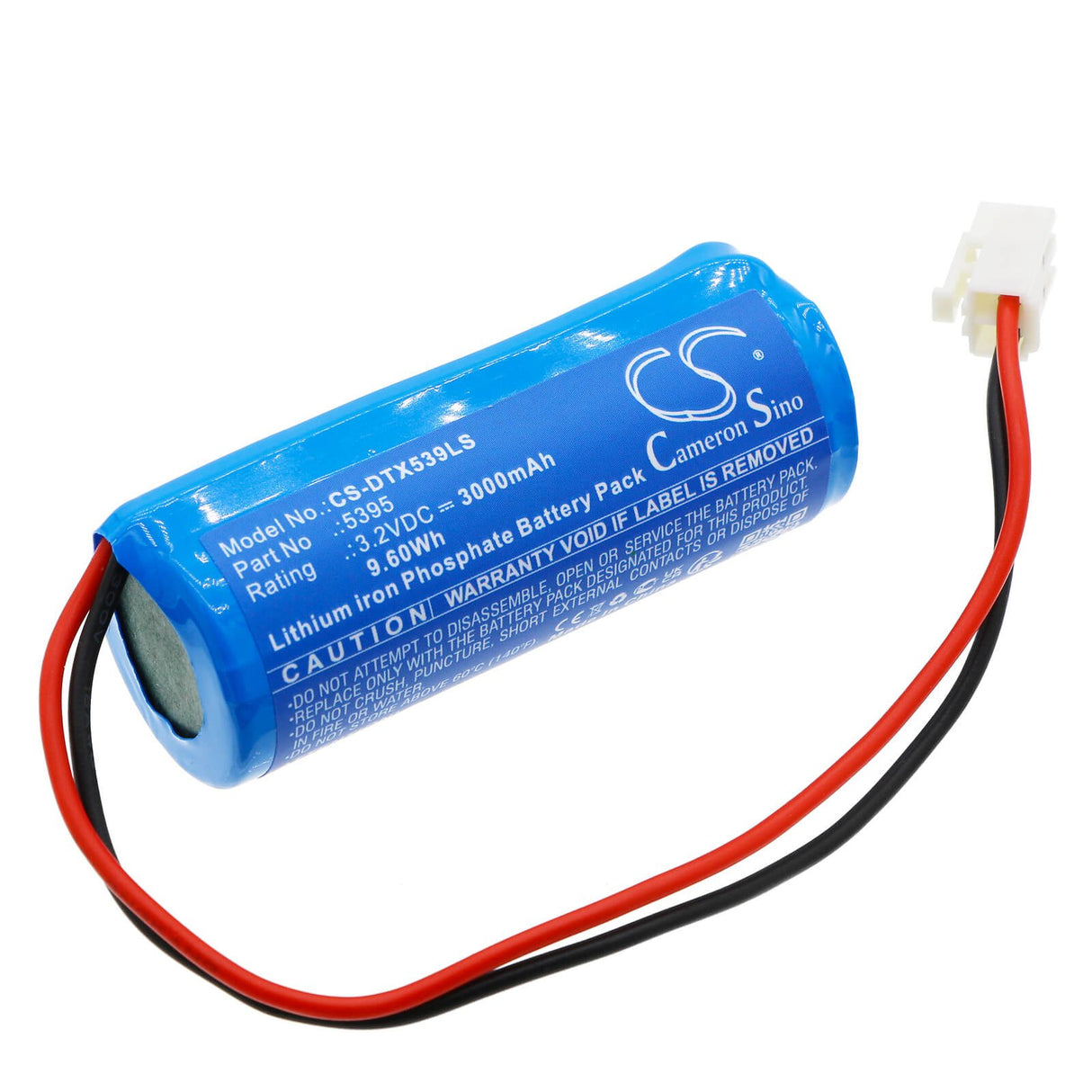 3,2V, LiFePO4, 3000mAh, Batterie d'éclairage d'urgence compatible avec Dotlux, 5395, 5389, Exit, 9,60Wh Eclairage d'urgence Cameron Sino Technology Limited