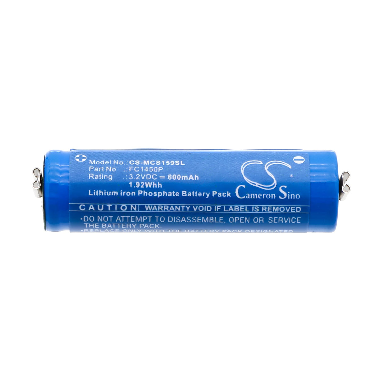 3.2V, LiFePO4, 600mAh, Shaver battery fits Moser, Fc1450p, Chromstyle 1584 Li Pro Mini, 1.92Wh Shaver Cameron Sino Technology Limited