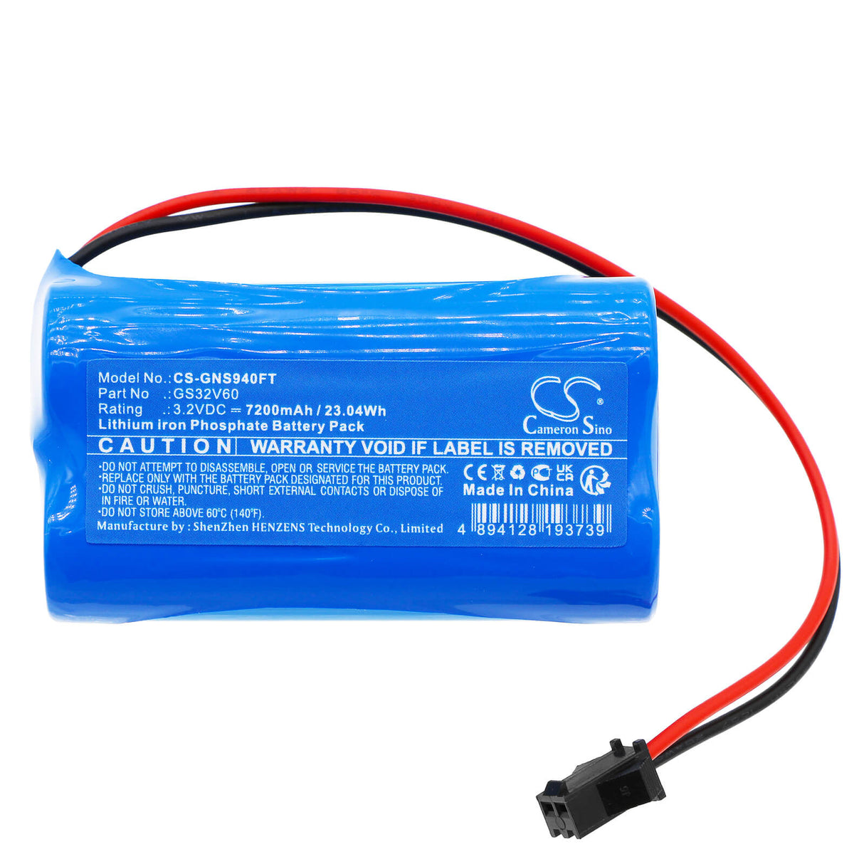3.2V, LiFePO4, 7200mAh, Solar Battery battery fits Gama Sonic, Gs32v60, Gs-94c-d, 23.04Wh Solar Battery Cameron Sino Technology Limited