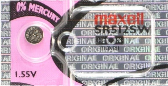 335 - Sr512sw 1.55 Volt Silver Oxide Battery Replacement Coin Cell Batteries Maxell